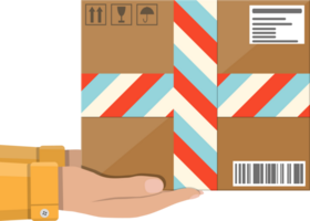 livraison postal papier carton boîte png