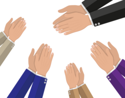 Human hands clapping png