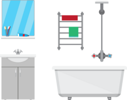 Bathroom with furniture png