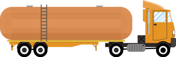 Heavy oil fuel chemical tank truck png