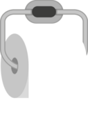 Toilet paper roll with metal holder png