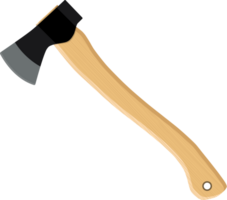Axe, ax, hatchet with wooden handle png