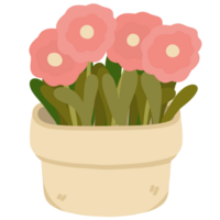 blommor i en pott illustration png