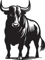 Buffalo Sketch Drawing. vector