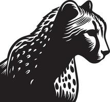 Cheetah Sketch Drawing. vector