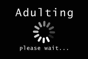 Adulting Please Wait 18th Birthday 18 Years Old T-Shirt Design vector