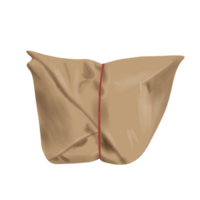 illustration of a rice wrapper with a bit messy png