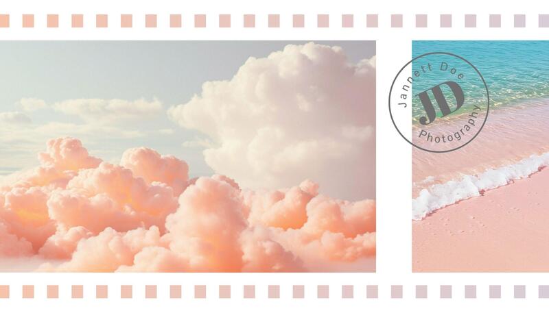 Peach Fuzz Theme Business Card