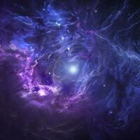 estrella profundo espacio escena con nebulosa como futurista antecedentes foto