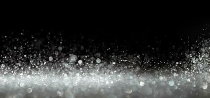 Sparkling glittering lights abstract background photo