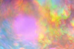 Color neon gradient. abstract blurred background. silver paper with a holographic effect. close up Shot photo