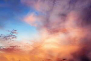 Violet sky cloud beautiful nature texture abstract background photo