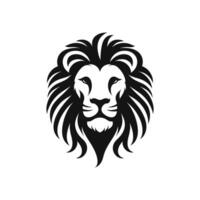 Iconic Lion Head Logo, Vector Illustration on Isolated Background, EPS