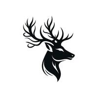 Deer Icon in Vector Illustration of Majestic Animal on a White Background