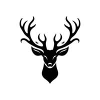 Elegant Deer Head Design Vector Art on a White Background