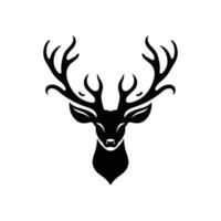 Elegant Deer Head Design Vector Art on a White Background