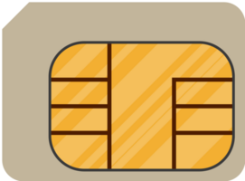 Modern sim card png