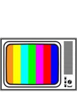 Vintage retro TV png