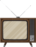 Vintage retro TV png