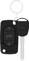 Car key with alarm and chain png