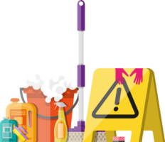 Cleaning set concept png