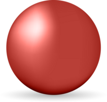 colorato lucido sfera. palla con ombra png