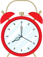 Red alarm clock png