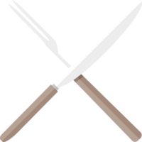 cuchillo y tenedor cruzados png