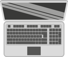 Opened laptop notebook computer png