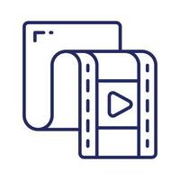 Video reel vector design, ready to use premium icon