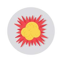 Blast or explosion vector design in flat trendy style, easy to use icon