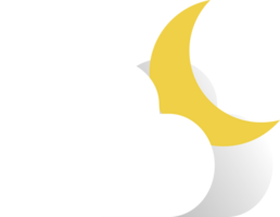 Weather icon in flat style png