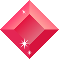 Colored gem icon png