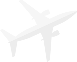 Abstract white plane icon png