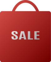 Red bag with sale text png