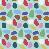 Abstract geometric pattern with sea stones. Sea colorful pebbles. vector