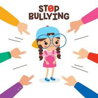 Stop Bullying And Social Pressure vector