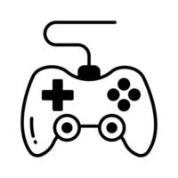 Game console or game controller, computer gaming, gamepad vector, icon of joystick gamepad vector