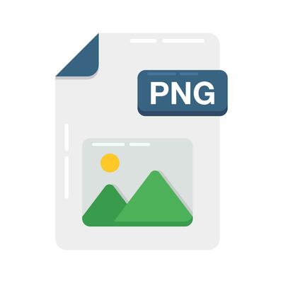 PNG file format flat icon design ready for premium use