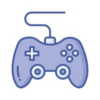 Game console or game controller, computer gaming, gamepad vector, icon of joystick gamepad vector