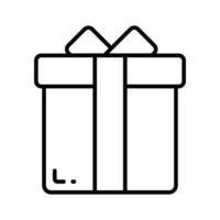 una hermosa caja de regalo envuelta con un lazo de cinta decorativa, un icono de caja de regalo vector