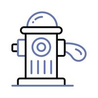 Check this carefully designed icon of fire hydrant in modern style vector