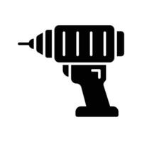 Get hold on this amazing icon of drill machine, a tool primarily used for making round holes vector