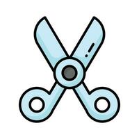 Creatively designed icon of scissors in trendy style, ready to use vector