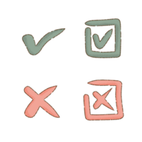 pastel symbol right and wrong png