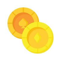 Gambling coins vector design in modern style, easy to use and download