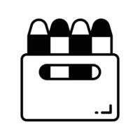 Grab this amazing icon of crayon colors, drawing tools, stationery equipment vector