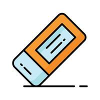 Creatively designed modern icon of eraser, vector in trendy editable style