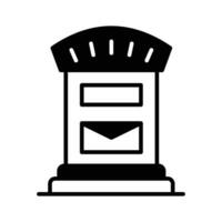 An icon of postal box, mail box vector design, postbox icon