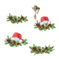 Weihnachten Aquarell Komposition. png